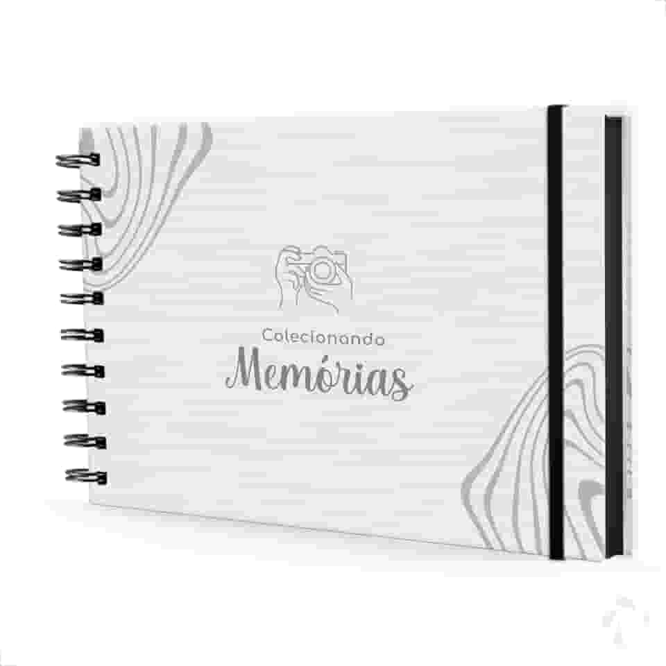 NISTI PRINT, Scrapbook Álbum Fotos Caderno Criativo Folha Preta Memórias