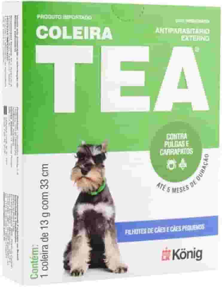 KONIG Coleira Tea 13G - Antipulgas E Carrapatos Para Cães - Pequeno Porte