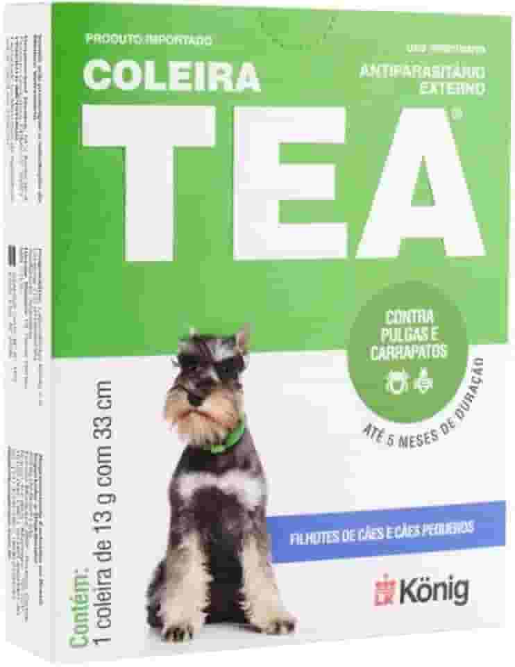 KONIG Coleira Tea 13G - Antipulgas E Carrapatos Para Cães - Pequeno Porte