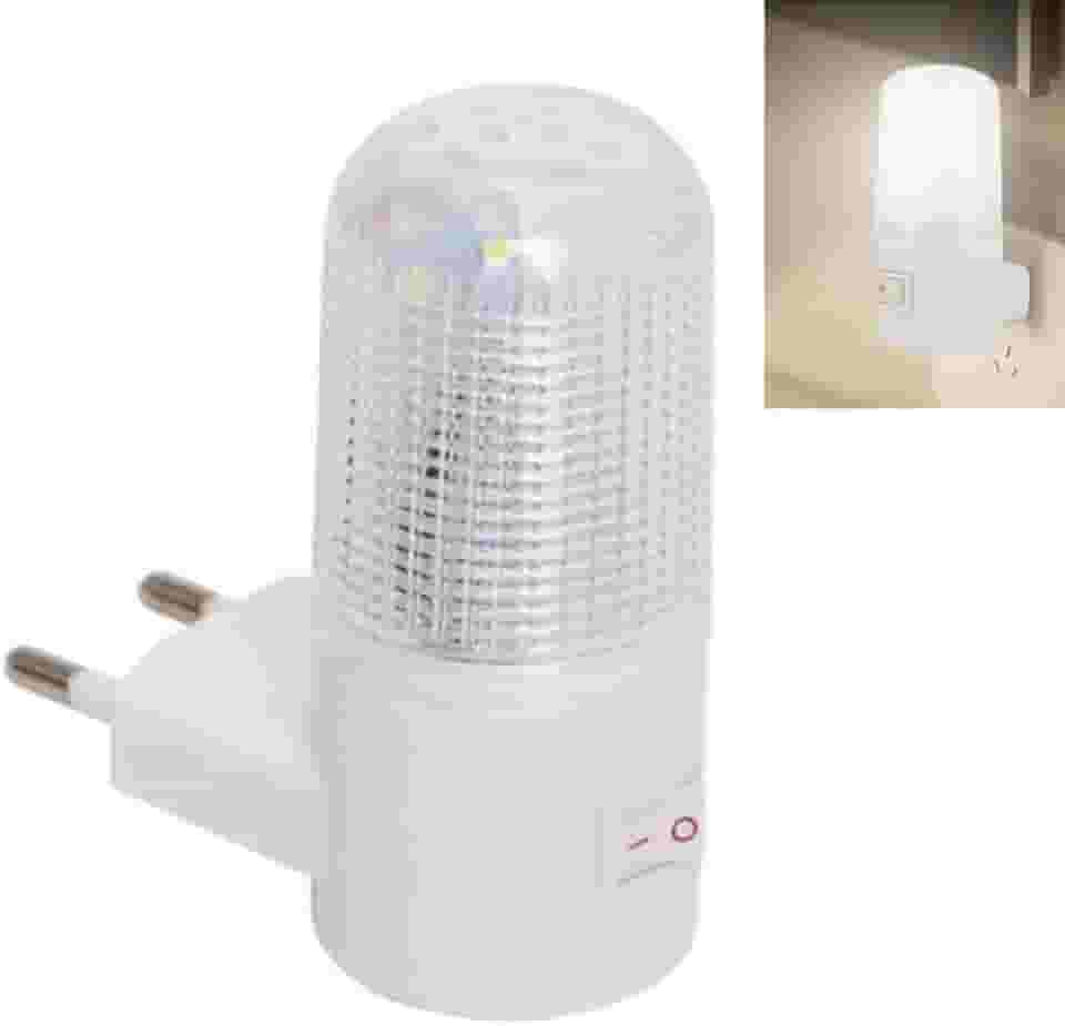 Mini Luminária Abajur De Tomada Plástico Luz Noturna Led Bivolt Quarto Bebê Decoração