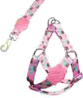 MY PET BRASIL Peitoral Para Cachorros M Ajuste Fácil No Corpo Do Pet Cupcake Coleira Peitoral Regulável Confortável E Resistente Rosa
