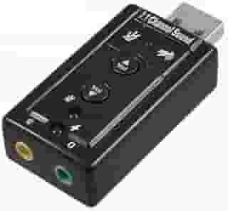 PLACA DE SOM USB PARA P2 PC ADAPTADOR AUDIO 7.1
