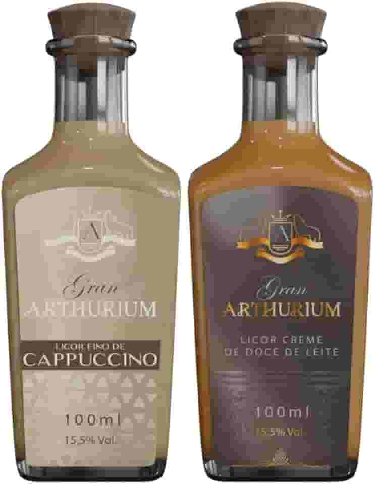 Kit Mini Licores Gran Arthurium Doce de Leite e Cappuccino 100ml