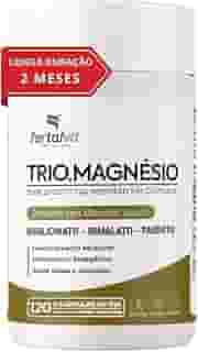 TRIO.MAGNÉSIO - Longa Duração: 2 Meses de Uso, Bisglicinato - Dimalato - Taurato, 260mg Alta Concentração,120 Cápsulas, Fortalvit