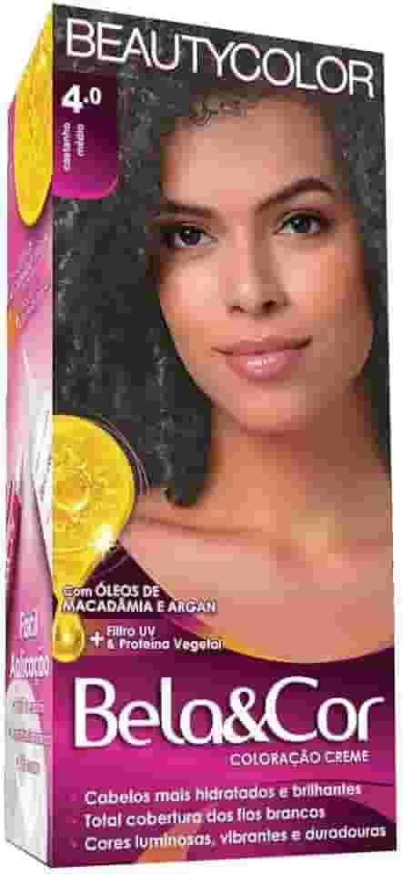 Coloração Bela&Cor - 4.0 Castanho Médio