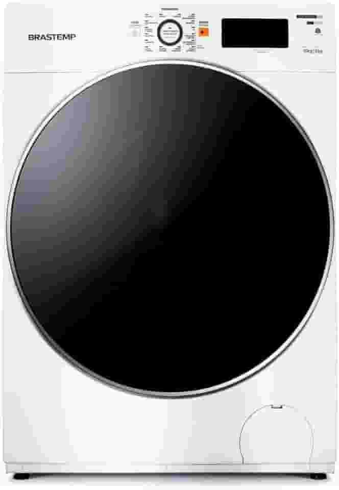 Lava e Seca Brastemp 10,1kg/6kg branca Água Quente com Ciclo Tira Manchas Pro e Ciclo 1h Pronto para Vestir - BNQ10AB 220V