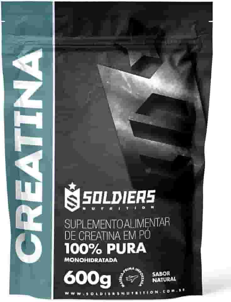 Creatina Monohidratada 600g - 100% Pura Importada - Soldiers Nutrition