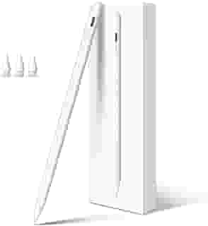 Caneta stylus para iPad 10ª geração, carga rápida em 13 minutos, com rejeição de palma, sensível a inclinação, compatível com iPad 6/7/8/9/10/11, Pro 11'/12,9'/ M4, Air 3/4/5/M2/M3, Mini 5/6