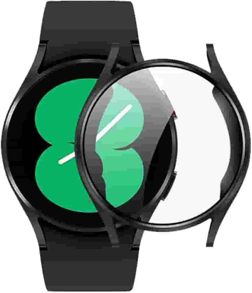 Capa Case Bumper Preto Com Película 9d P/galaxy Watch 6 44mm