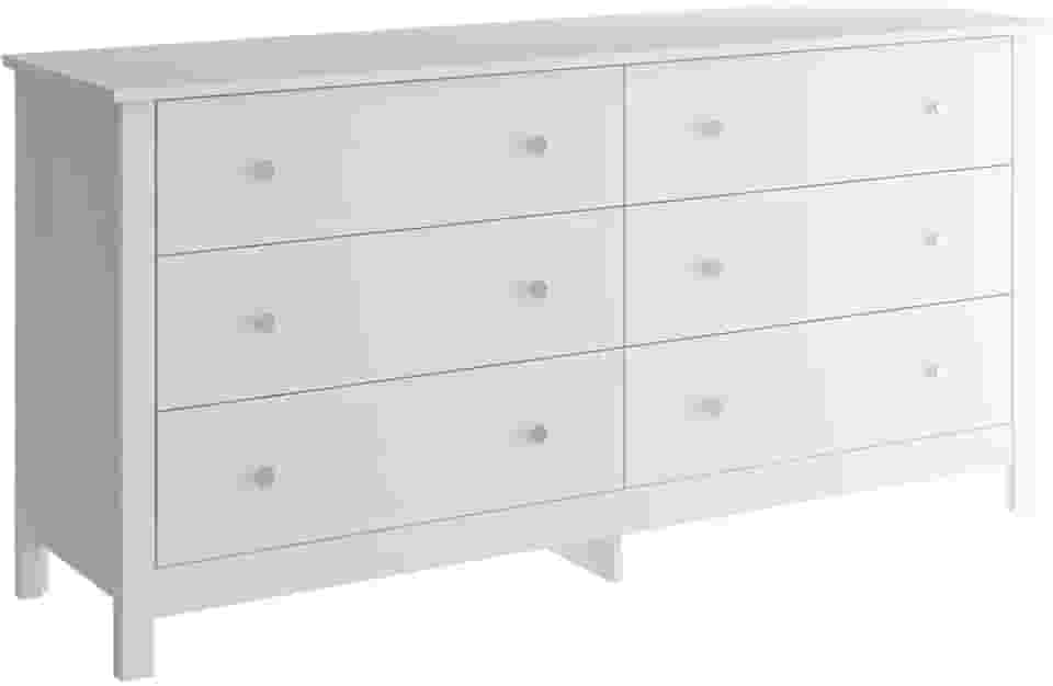 Cômoda Ditália 6 Gavetas Dm-221 Branco