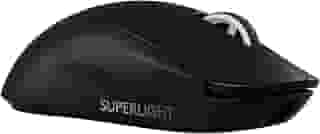 Mouse Gamer Sem Fio Logitech G PRO X SUPERLIGHT 2 com Tecnologia LIGHTSPEED, Ultraleve, Switch LIGHTFORCE, Sensor HERO 2 com 44K DPI, 5 botões programáveis e Bateria Recarregável - Preto