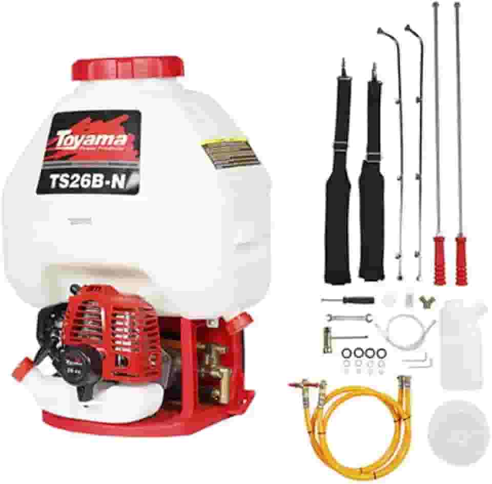 PULVERIZADOR COSTAL TOYAMA TS26B-N TANQUE 25L, 25,4CC GAS 2T 2 LANCAS
