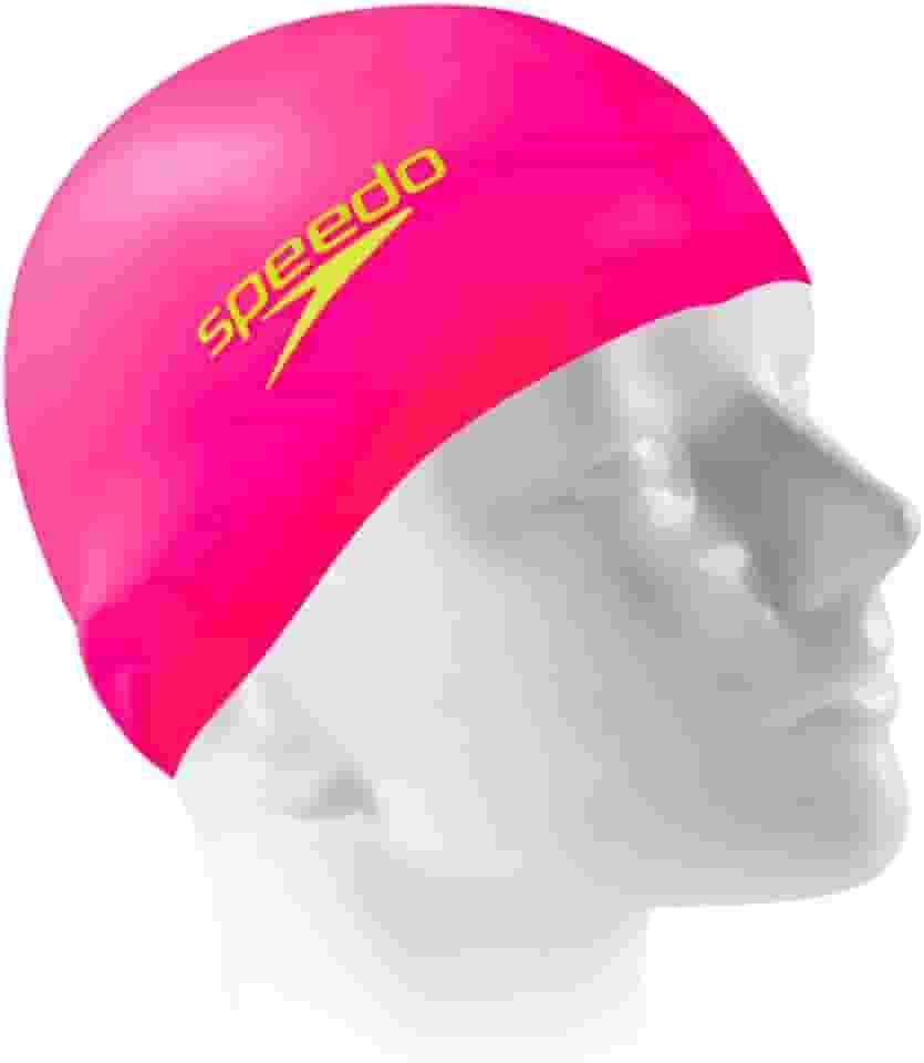 Touca de Natação, Speedo, Flat Cap, Silicone Resistente com Encaixe Confortável,Tamanho Único
