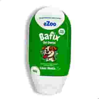 Gel Dental Bafix 90g Menta Higiene Bucal Cachorro e Gato Pasta de Dente Combate Mau Hálito Bafo Tártaro