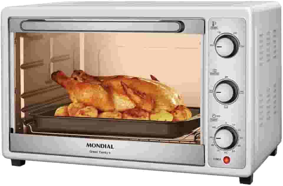 MONDIAL Forno Elétrico 52L Grand Family II, Branco/Inox, 1800W, 110V - FRN-52-W