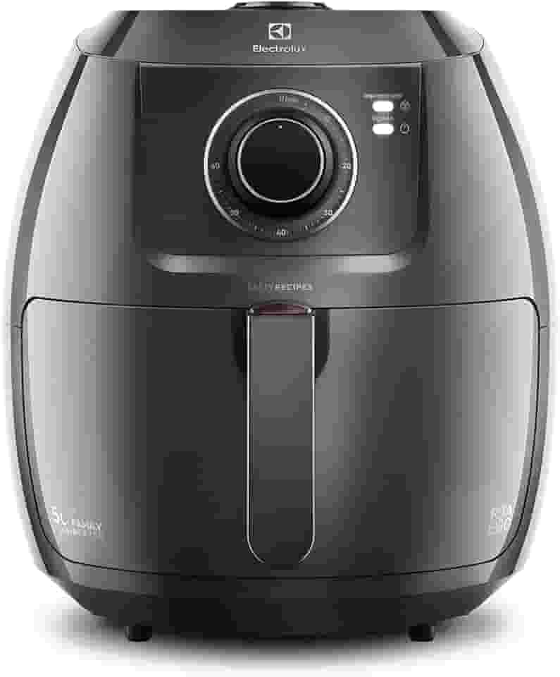 Electrolux Fritadeira Elétrica sem oleo Air fryer 6,5L 8 receitas pré-sugeridas desligamento automatico cesto removivel 1700W EAF50 grafite 220v por Rita Lobo