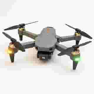 Drone S108 Pro, Camera 4k Full HD WiFi Tela Integrada no CR. GPS - Bateria e Hélices Extra (Cinza)