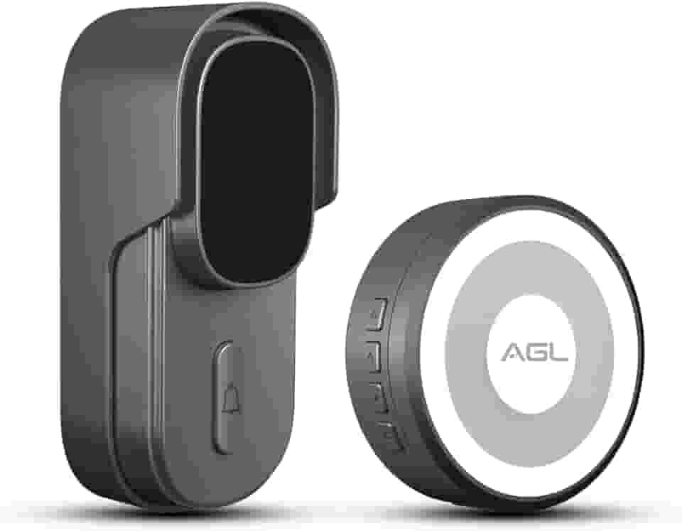 Campainha Wi-Fi Toc Fácil Áudio AGL – Porteiro Inteligente com Notificações no Smartphone, Abertura de Fechadura, Sem Fio, Compatível com AGL Home, Tuya e SmartLife – Preto