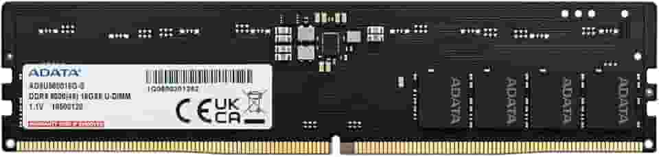 Memória RAM Adata DDR5 8GB 5600MHz CL46, Alta Performance e Eficiência para Desktop – AD5U56008G-S