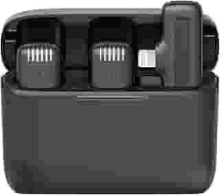 [Somente para iPhones até 14 ] ULANZI Microfone Lavalier sem fio J12 para iPhone iPad, microfone 2 em 1 Plug-Play com capa de carregamento para telefone, gravação de vídeo, Não para iPhone série 15 16