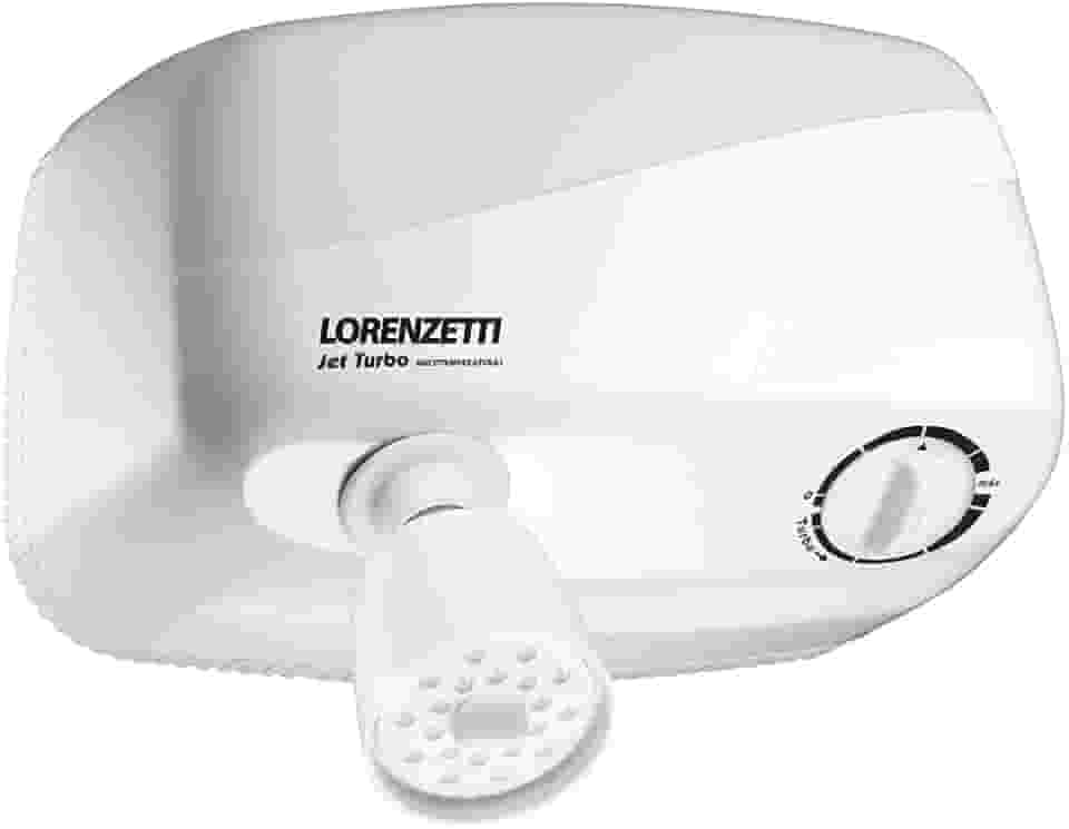 Ducha Jet Turbo Multitemperaturas 220V 7800W, Lorenzetti, 7540401, Branco, Pequeno