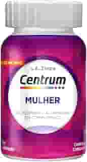 Centrum Mulher Multivitaminico Diário, com Magnésio, Vitamina D e Vitamina B12, 60 Comprimidos