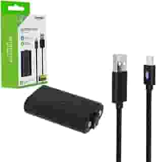 Bateria Recarregável + Cabo USB Tipo C Preto para Controle Joystick Manete de Xbox Series X/S Completo