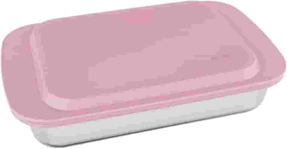 Forma Assadeira Lasanheira Retangular Clássica Marinex 3,7L com Tampa