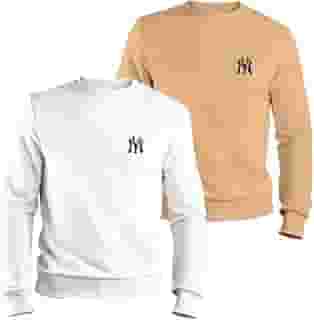 Kit 2 Moletom Gola Careca Flanelado New York Estampa Macio Estiloso