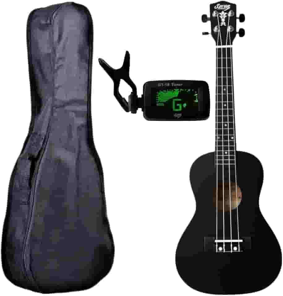 Ukulele Seven Soprano SUK-07 BK C/Capa e Afinador