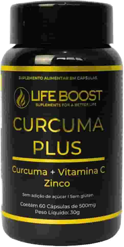 Cúrcuma Plus Life Boost | 99% Curcuminoides com Alta Absorção | Alívio Natural para Dores e Inflamações