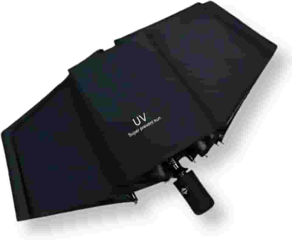 Guarda-Chuva UV Automático 8 Varetas, Proteção Solar UPF 50+, Sistema Anti-vento, Blackout