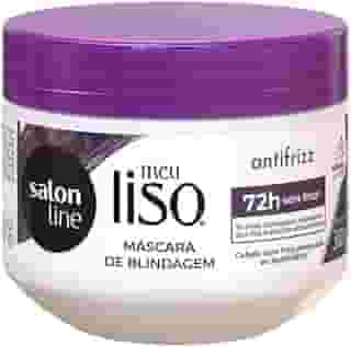 Salon Line, Máscara Ultra-Hidratante, Meu Liso, Antifrizz, Vegano - Para Cabelos Lisos e Ondulados, 300g