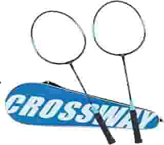 RAQUETE PARA BADMINTON AÇO CARBONO (C/02 UNID)