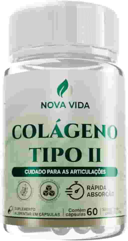 Colágeno Tipo 2 Concentrado 500mg – Alta Absorção – Suporte para Articulações, Cartilagens e Mobilidade – Fórmula Premium - 60 Cápsulas.