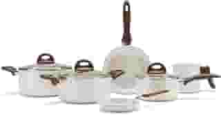 Brinox - Jogo de Panelas Antiaderente Ceramic Life 6 Peças Smart Plus - Vanilla