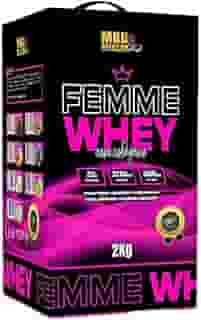 Whey Protein Femme 2kg (caixa) MBD Nutrition c/Colágeno Sabor Baunilha