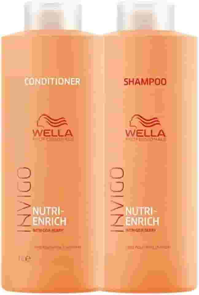 Kit Shampoo E Condicionador 1L Nutri Enrich Invigo Wella Professional