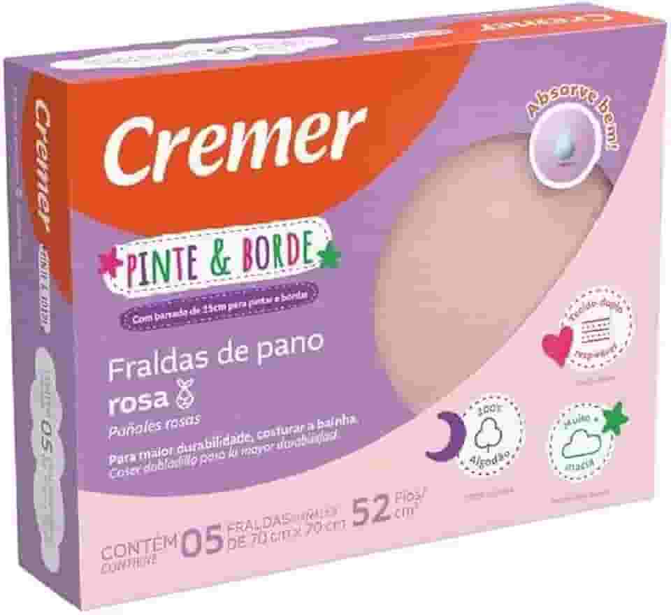 Cremer Fralda Pinteborde Rs 70Cmx70Cm Cremer Cx 12Pc/05Un