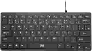 Teclado Com Fio Mini Multimídia Conexão USB Cabo de 150cm Teclas Chocolate Preto - TC154