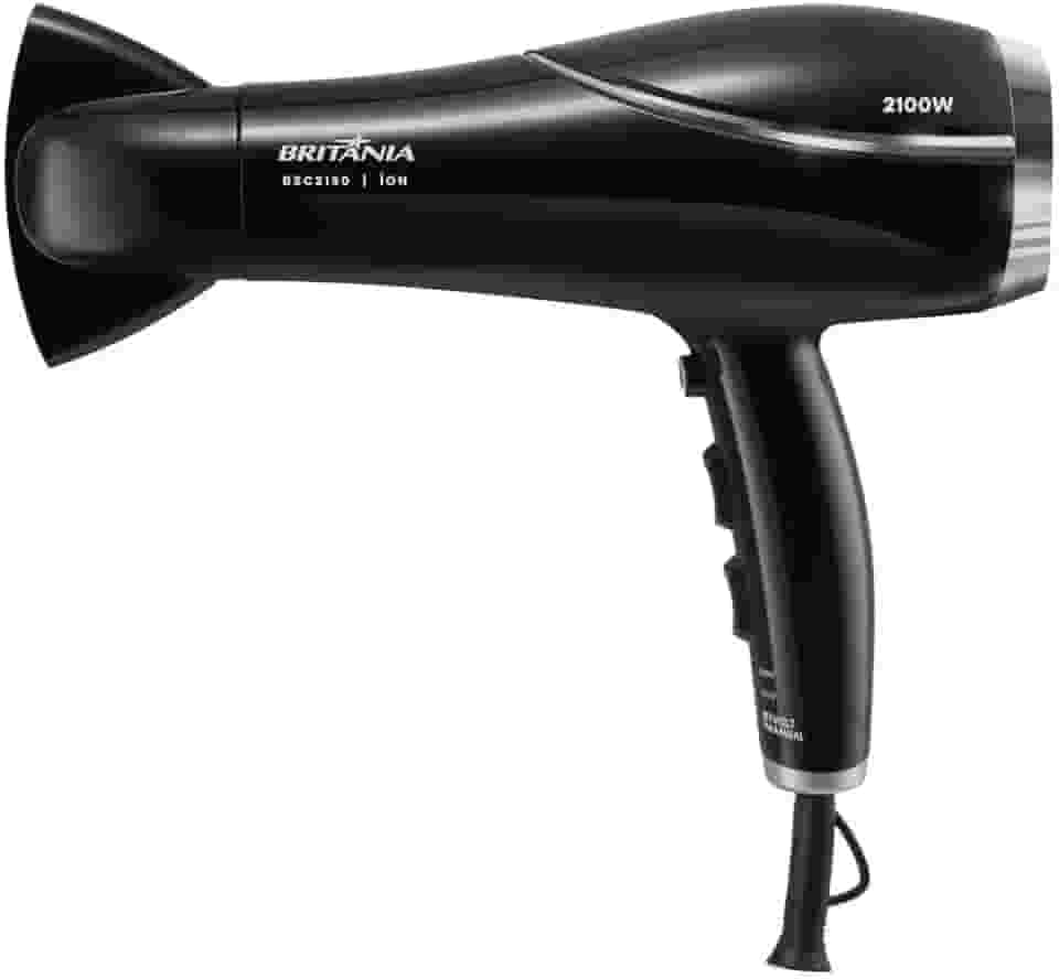 Secador de Cabelos Britânia BSC2150 2100W Preto e fumê Bivolt