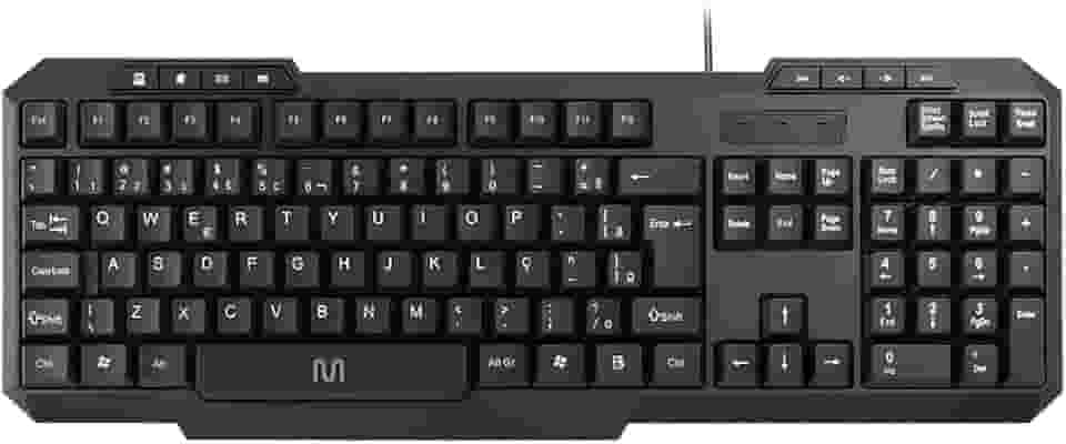 Teclado Com Fio Slim Multi (Multilaser) Resistente à Água com Conexão USB - TC206