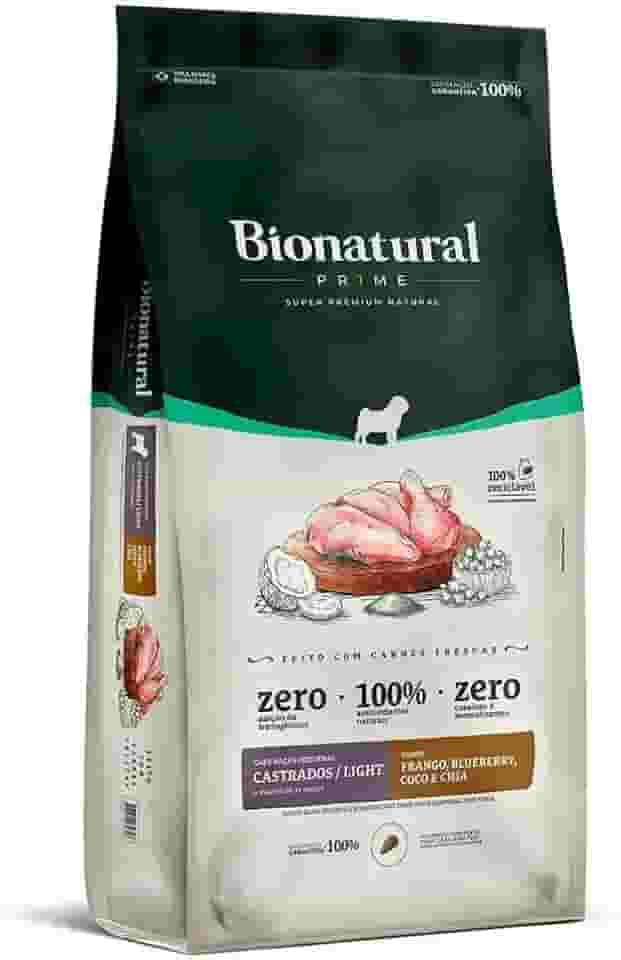 Bionatural Prime - Frango Cães De Raças Peq. Castrados ou Light 10,1kg