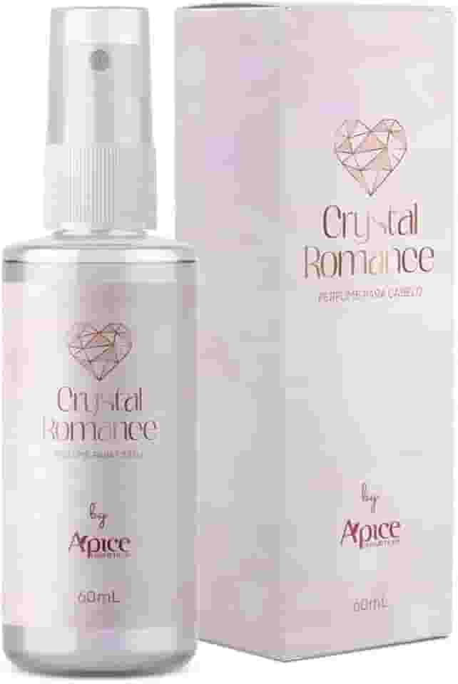Ápice Perfume Capilar Crystal Romance | Fragrância de Longa Duração com Brilho e Maciez para os Fios | 60ml