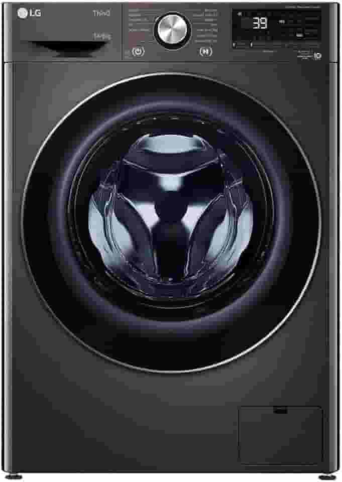 Lava e Seca Smart LG VC2 CV9014BC2A 14Kg Aço Escovado Preto com Inteligência Artificial AIDD 220V