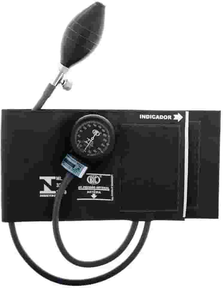 Monitor De Pressão Esfigmomanômetro Preto Bic