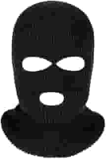 Capuz Ninja Balaclava Preta 3 Furos, para Motoqueiros, Ciclistas