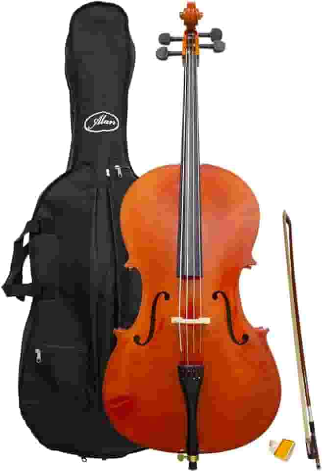 Violoncelo AL 1210 4/4 Alan Com Capa Arco Breu