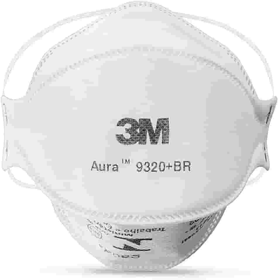 3M, Aura, Respirador Descartável 9320+BR, PFF-2 - Branca