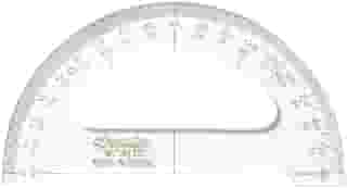 Transferidor Acrílico 180° 12 cm 8112, Trident, Incolor